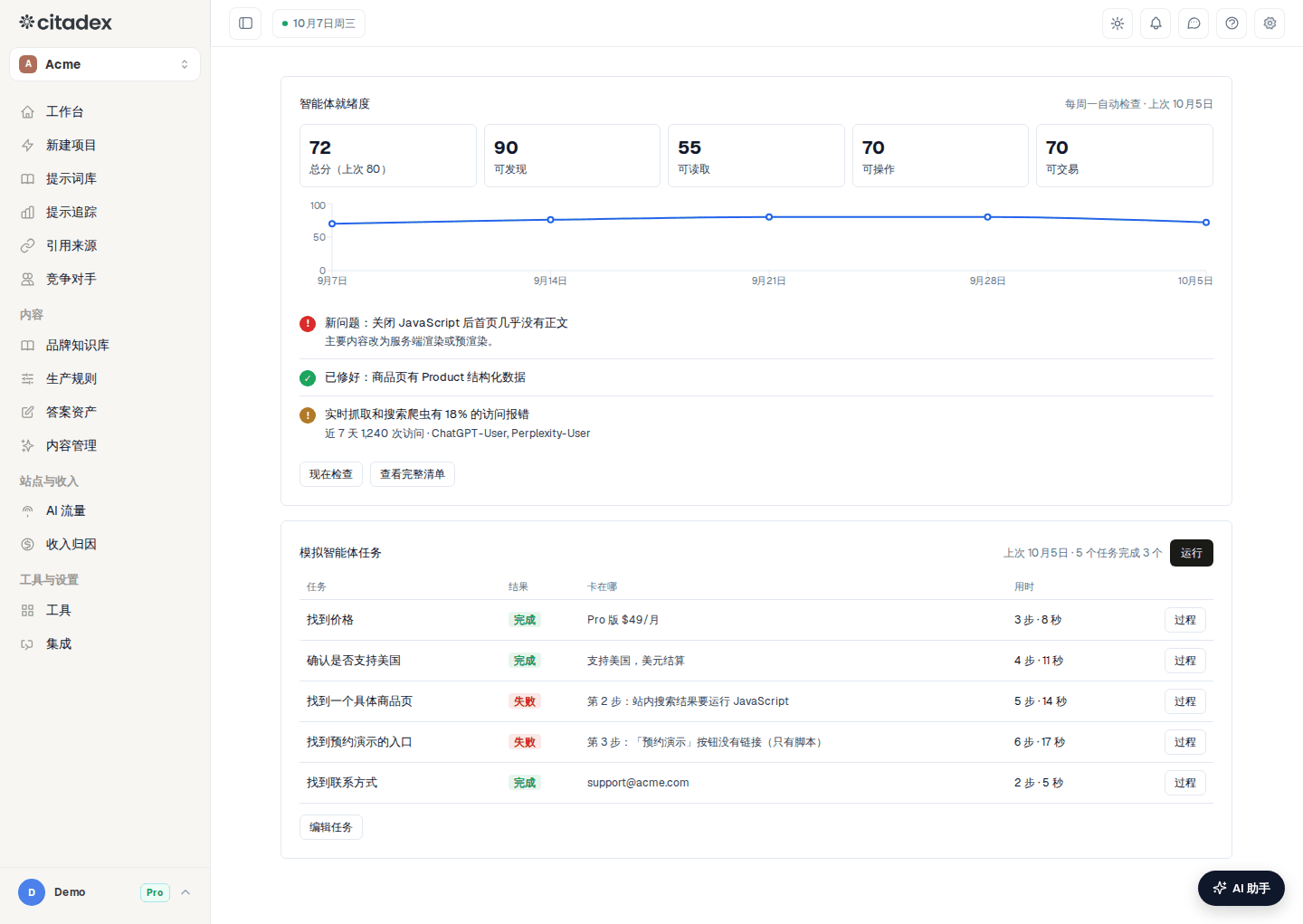 AI 流量 → 智能体